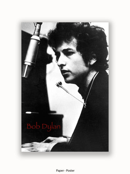 Bob Dylan Piano Poster