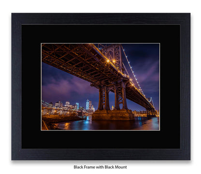 Manhattan Bridge Over East River Assaf Frank Art Print