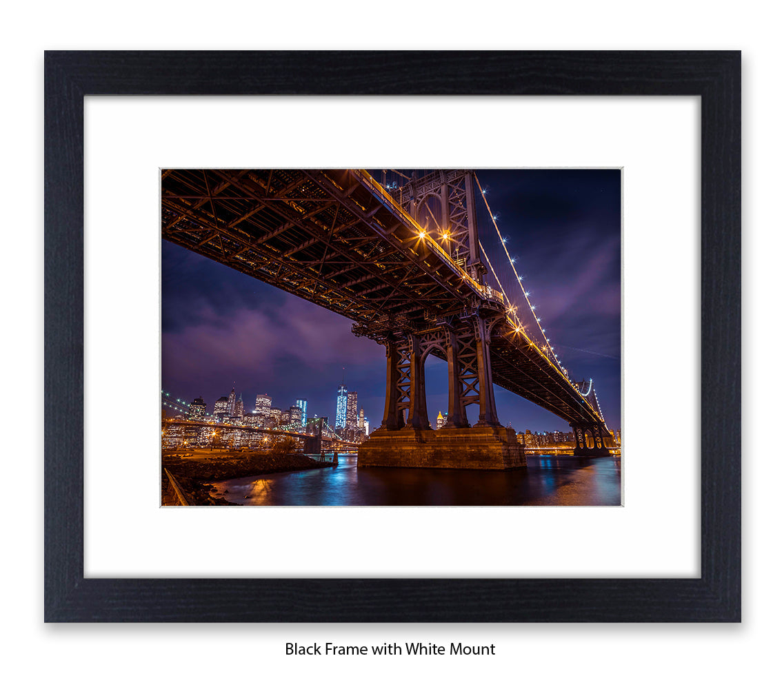 Manhattan Bridge Over East River Assaf Frank Art Print