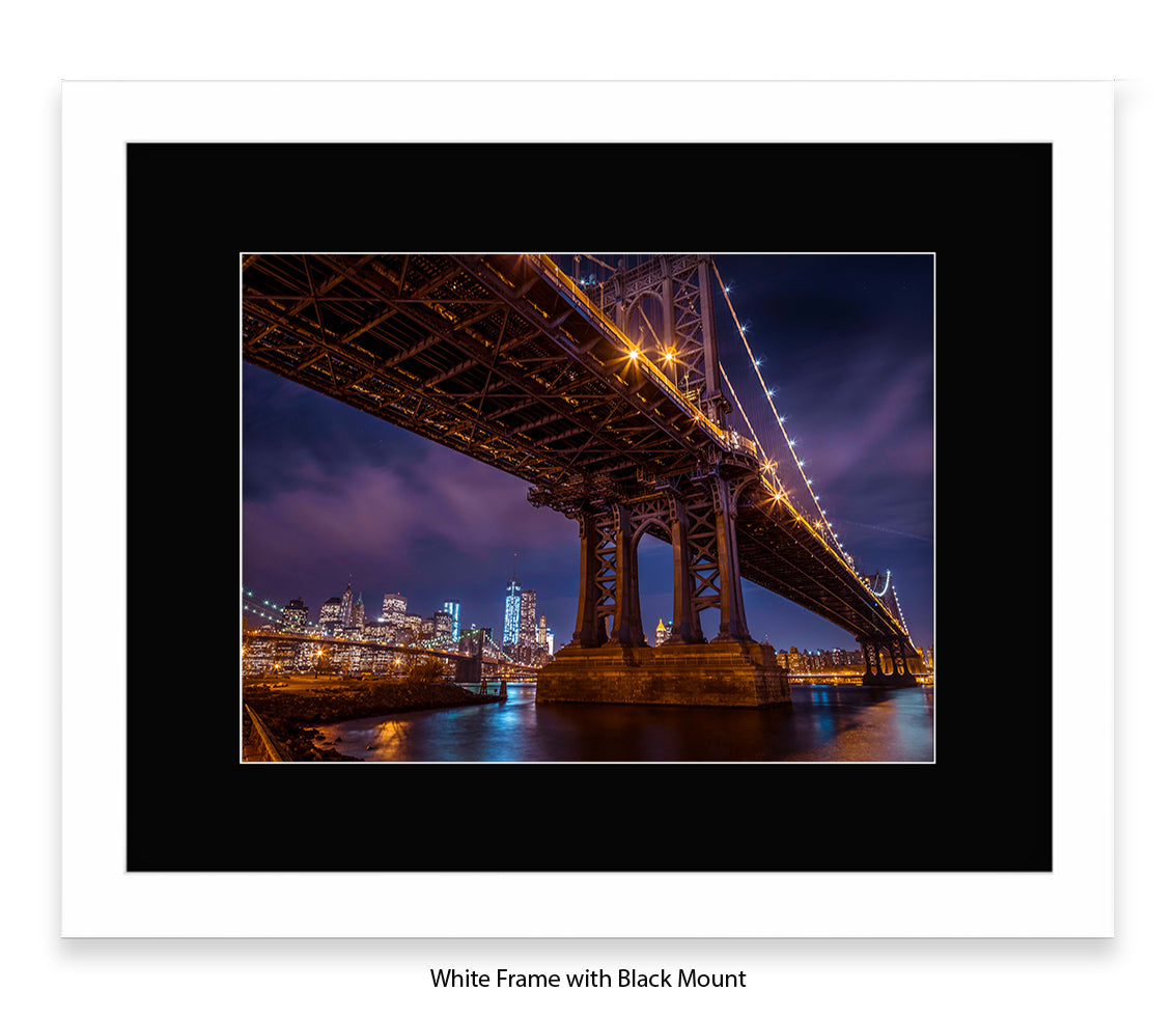 Manhattan Bridge Over East River Assaf Frank Art Print