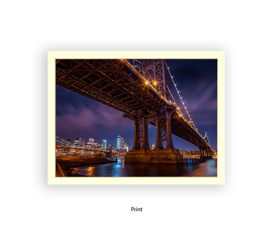 Manhattan Bridge Over East River Assaf Frank Art Print