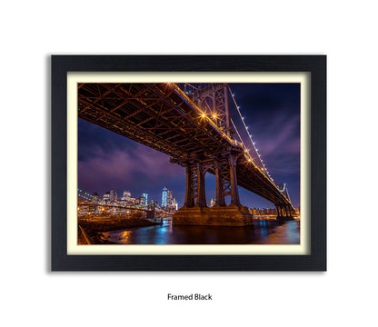 Manhattan Bridge Over East River Assaf Frank Art Print