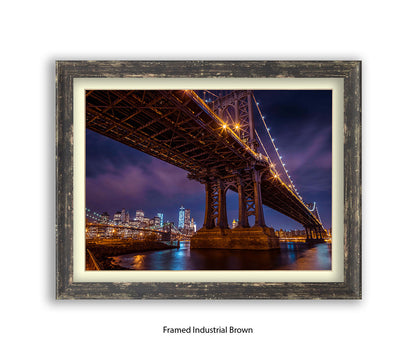 Manhattan Bridge Over East River Assaf Frank Art Print