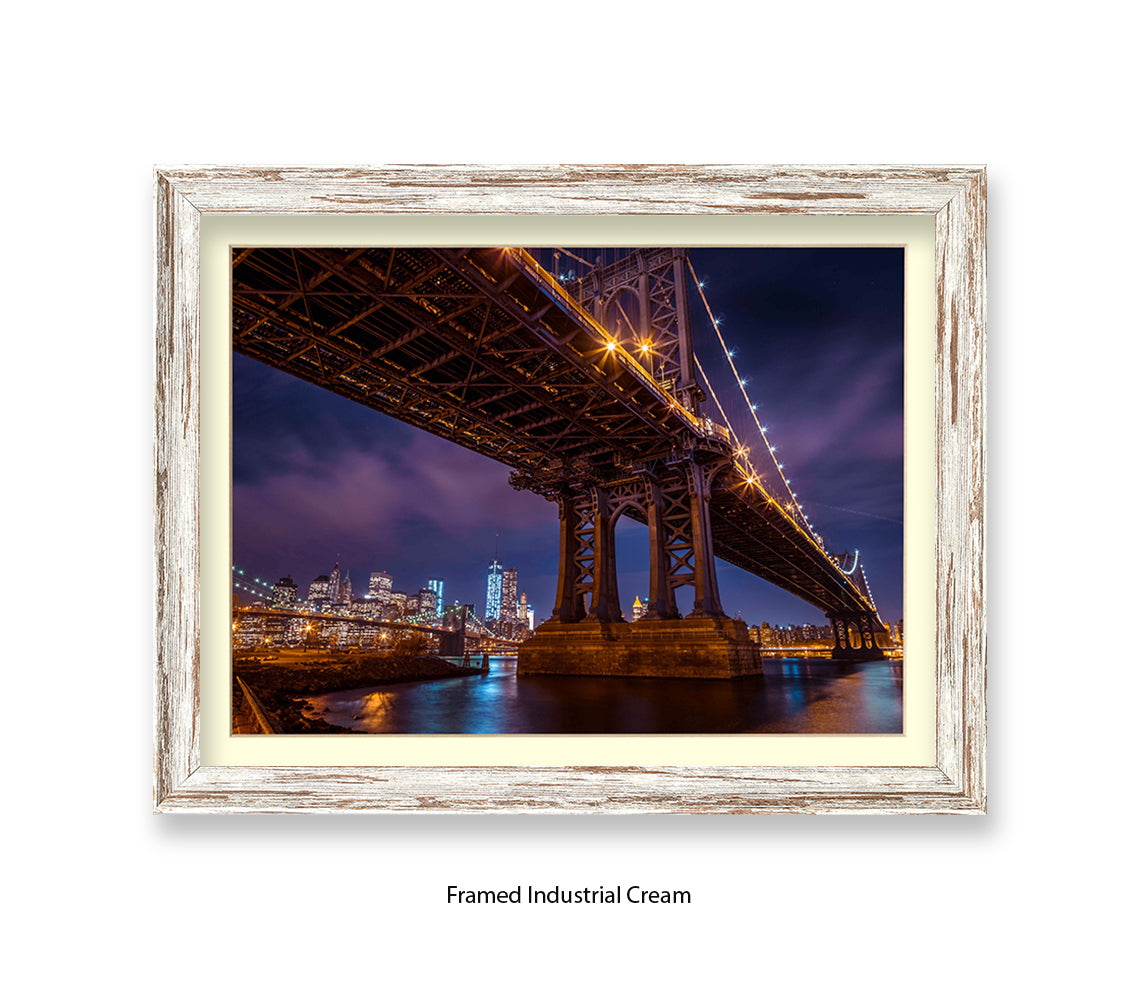 Manhattan Bridge Over East River Assaf Frank Art Print