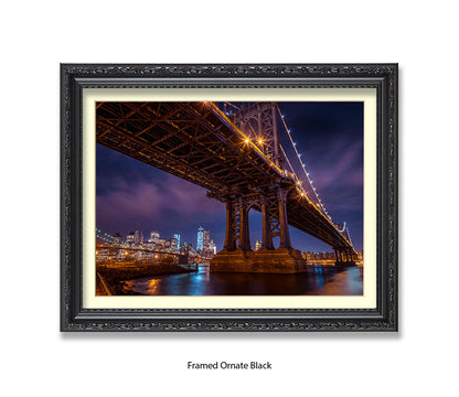 Manhattan Bridge Over East River Assaf Frank Art Print