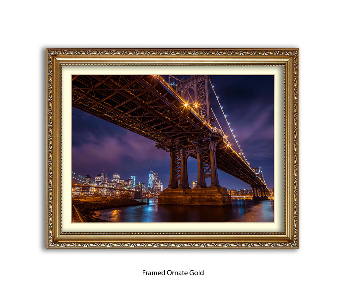 Manhattan Bridge Over East River Assaf Frank Art Print