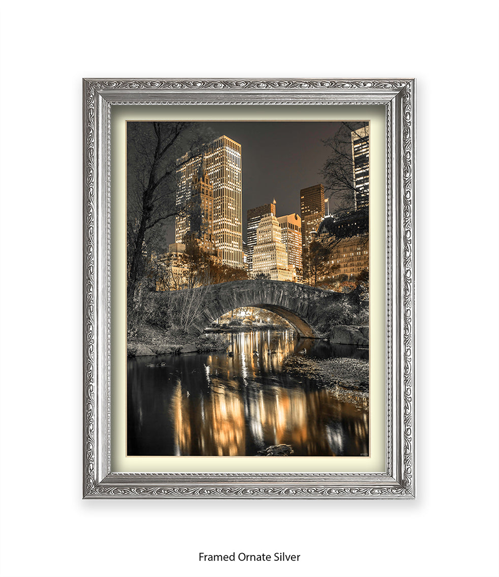 NYC Central Park Sepia Assaf Frank Art Print