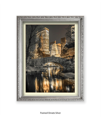 NYC Central Park Sepia Assaf Frank Art Print