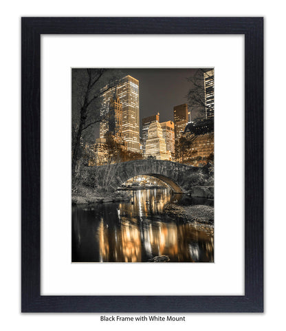 NYC Central Park Sepia Assaf Frank Art Print