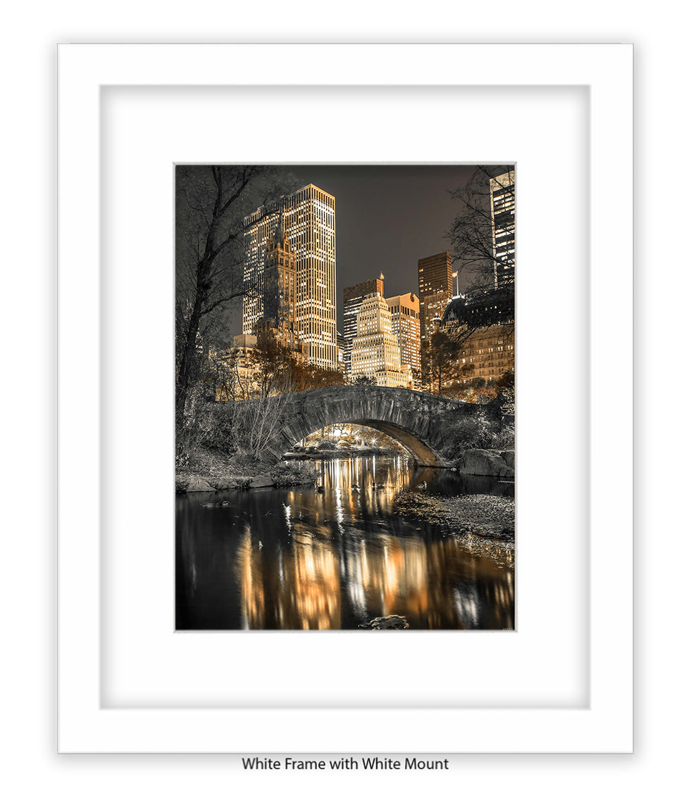 NYC Central Park Sepia Assaf Frank Art Print