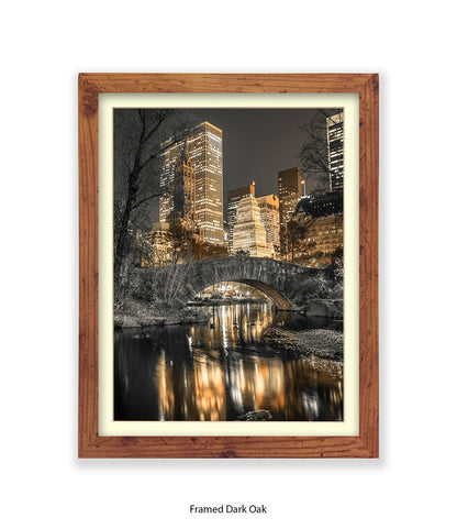 NYC Central Park Sepia Assaf Frank Art Print