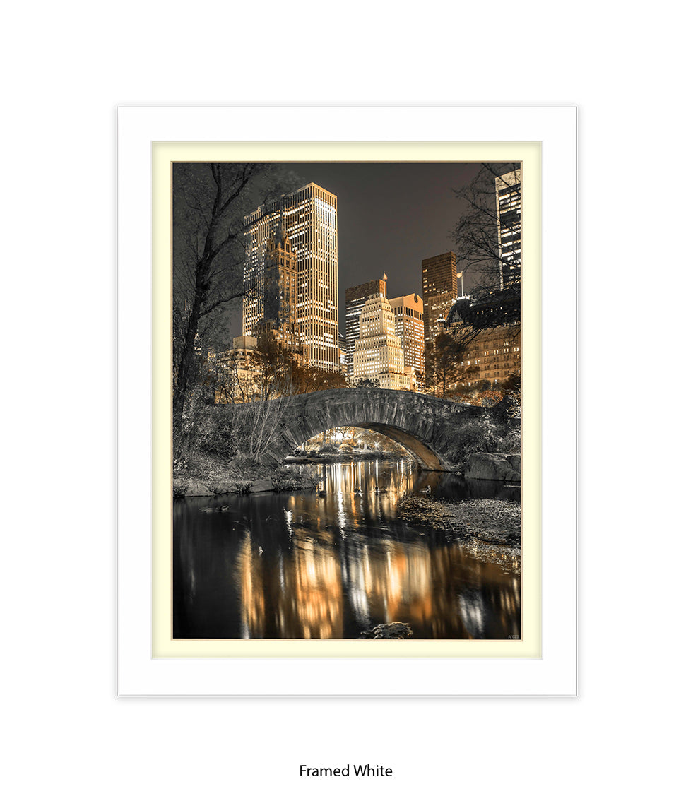 NYC Central Park Sepia Assaf Frank Art Print