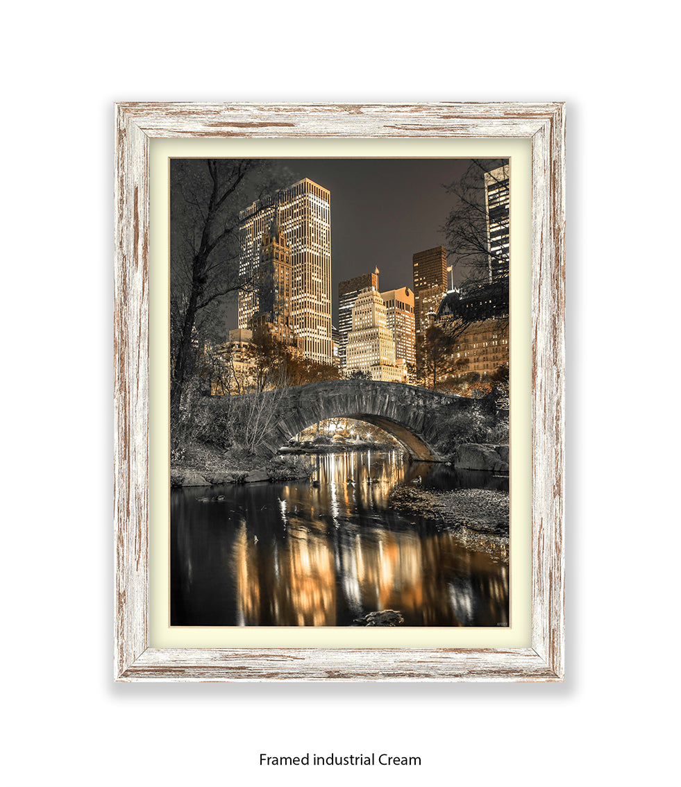 NYC Central Park Sepia Assaf Frank Art Print