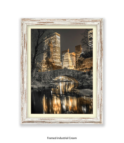 NYC Central Park Sepia Assaf Frank Art Print