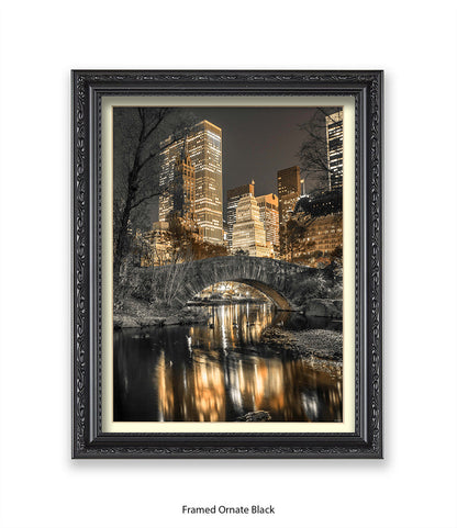 NYC Central Park Sepia Assaf Frank Art Print