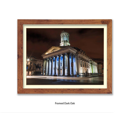 Glasgow Art Gallery At Night Wellington Statue - Assaf Frank Art Print