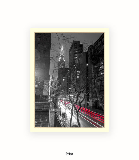 NYC Chrysler Building Two Tone Assaf Frank Art Print