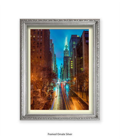 NYC Chrysler Building Colour Assaf Frank Art Print