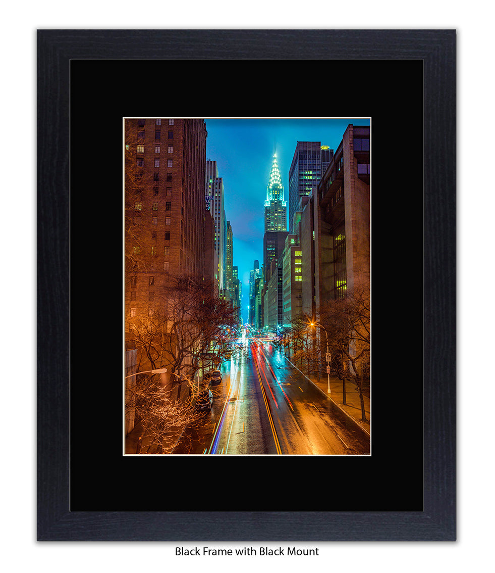 NYC Chrysler Building Colour Assaf Frank Art Print