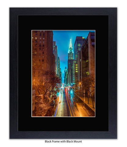 NYC Chrysler Building Colour Assaf Frank Art Print