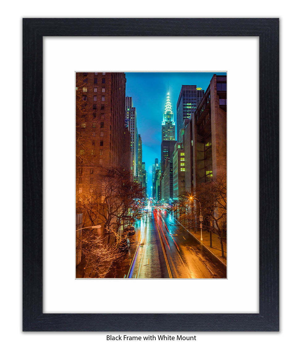 NYC Chrysler Building Colour Assaf Frank Art Print