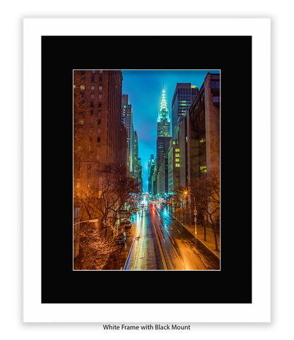 NYC Chrysler Building Colour Assaf Frank Art Print