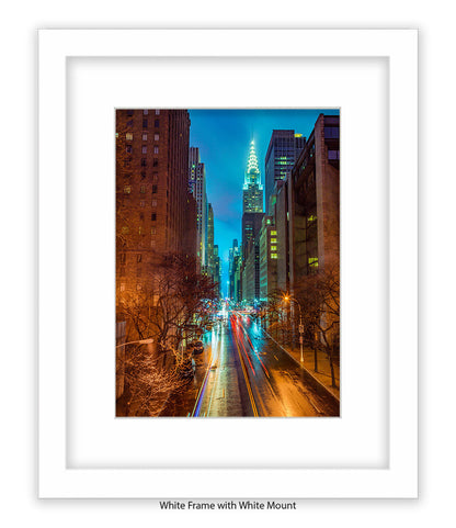 NYC Chrysler Building Colour Assaf Frank Art Print