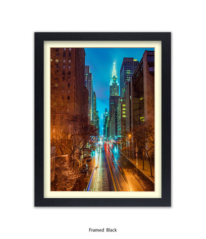 NYC Chrysler Building Colour Assaf Frank Art Print