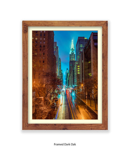 NYC Chrysler Building Colour Assaf Frank Art Print