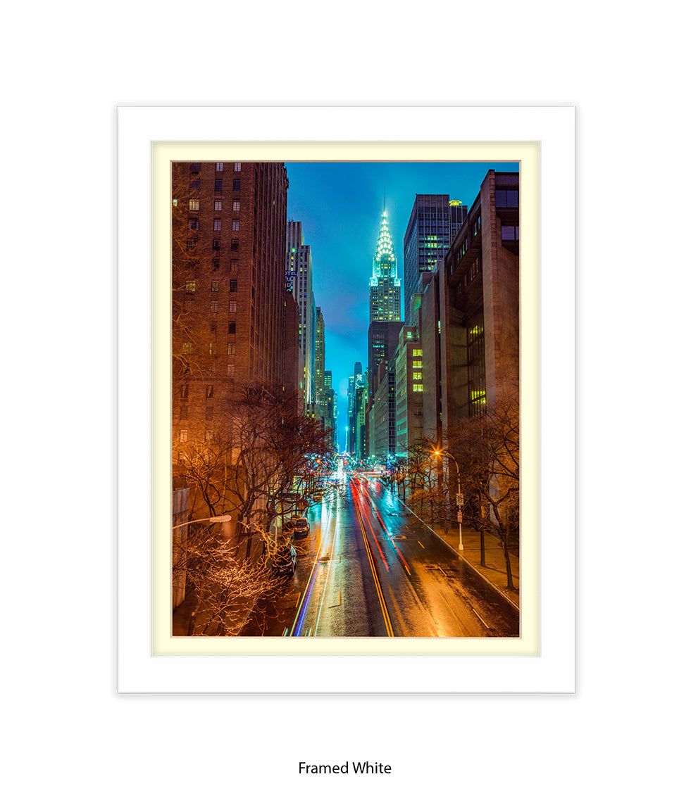 NYC Chrysler Building Colour Assaf Frank Art Print