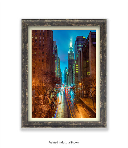 NYC Chrysler Building Colour Assaf Frank Art Print