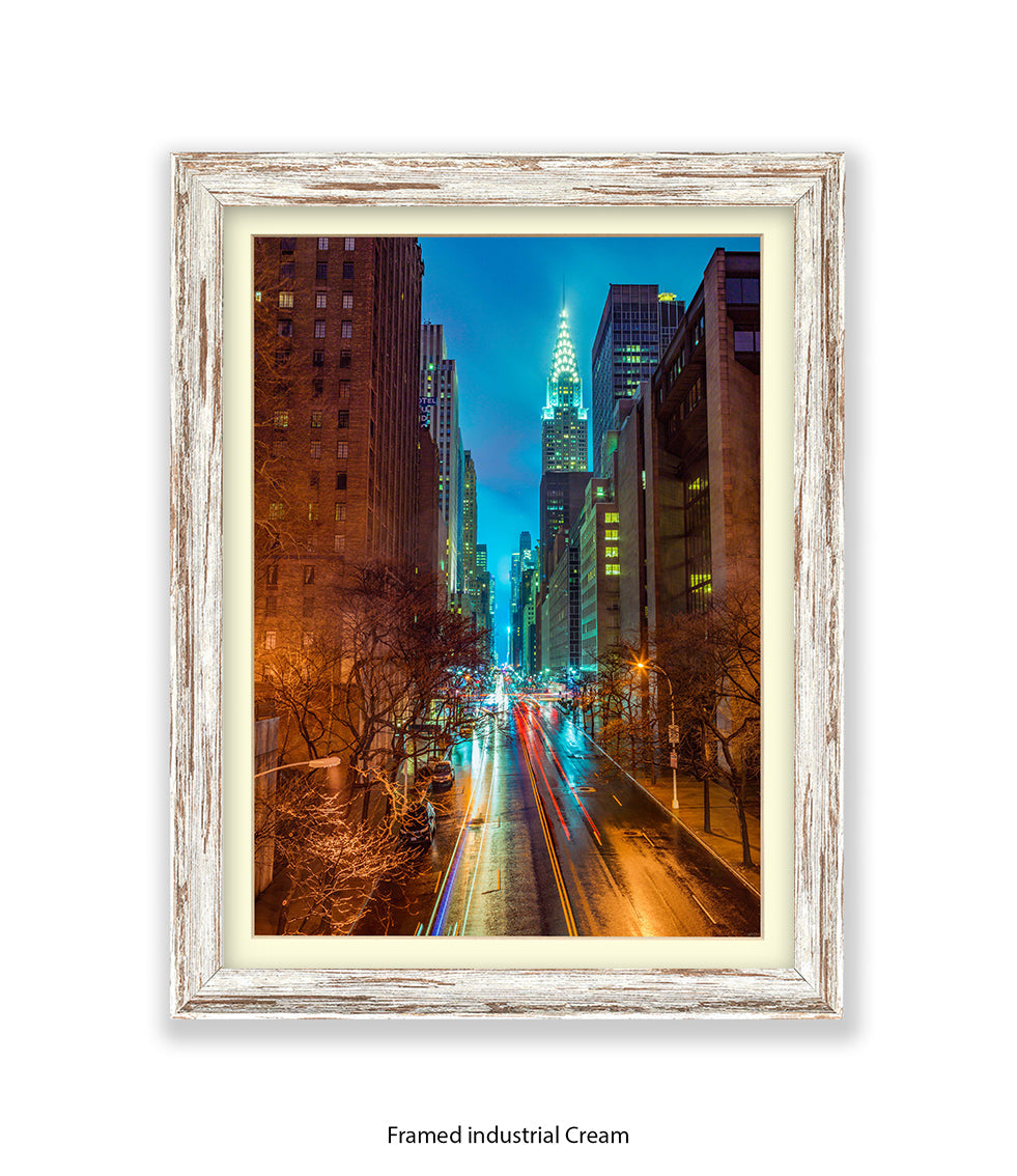 NYC Chrysler Building Colour Assaf Frank Art Print