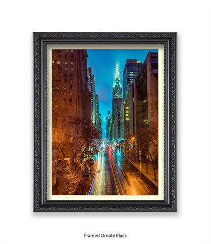 NYC Chrysler Building Colour Assaf Frank Art Print