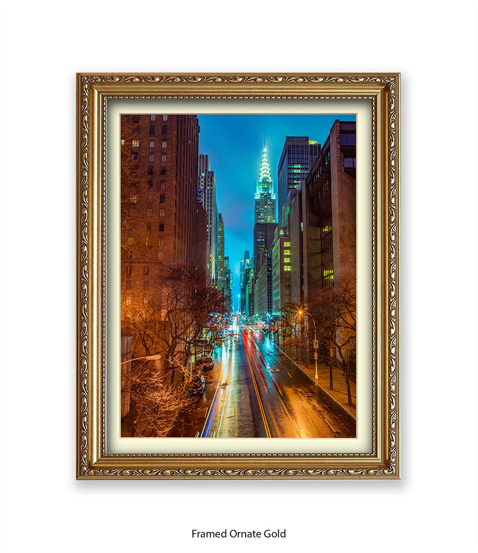 NYC Chrysler Building Colour Assaf Frank Art Print