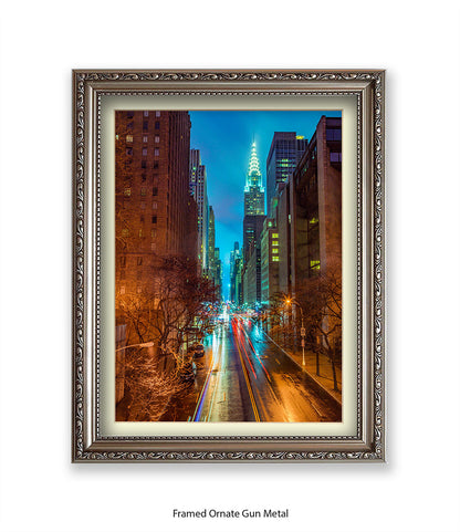 NYC Chrysler Building Colour Assaf Frank Art Print