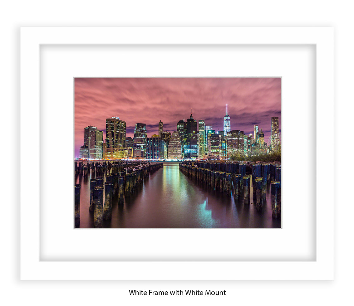 NYC Manhattan Skyline Groins Assaf Frank Art Print