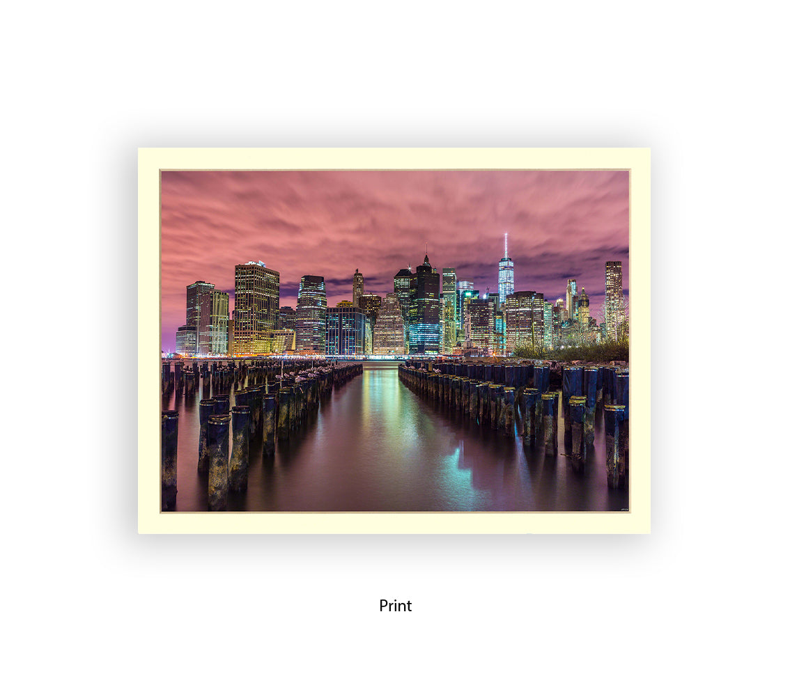 NYC Manhattan Skyline Groins Assaf Frank Art Print