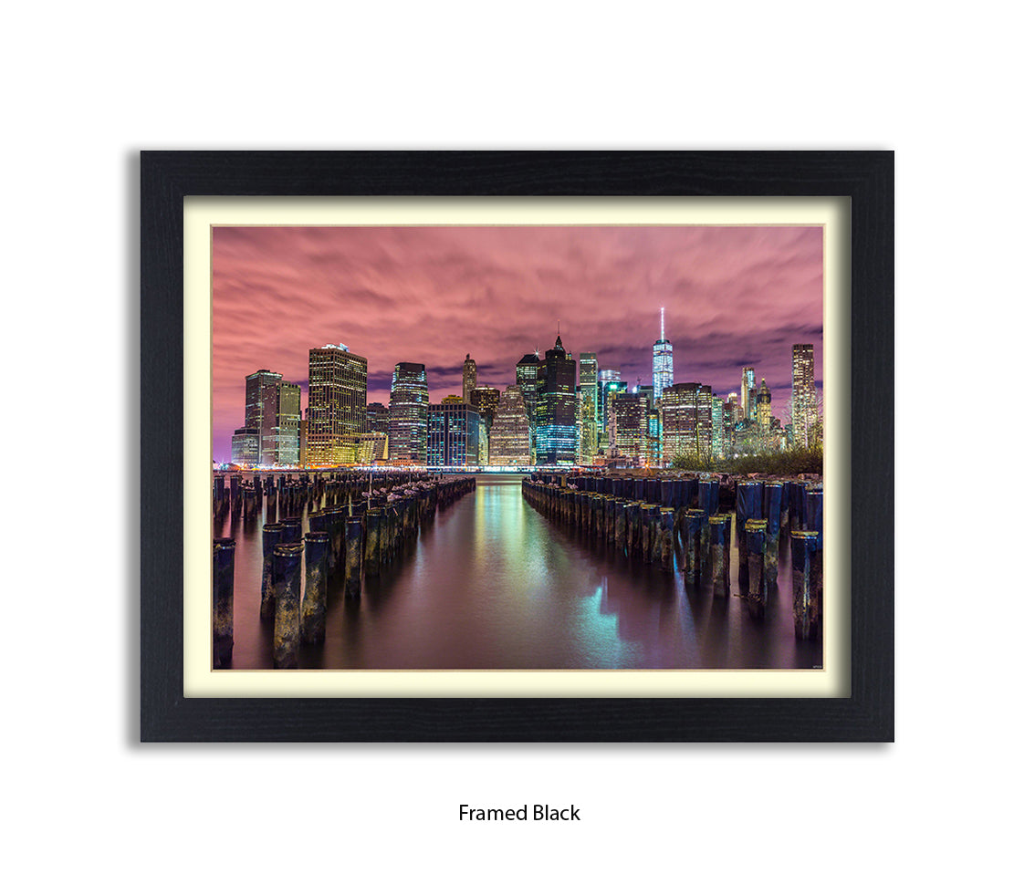 NYC Manhattan Skyline Groins Assaf Frank Art Print