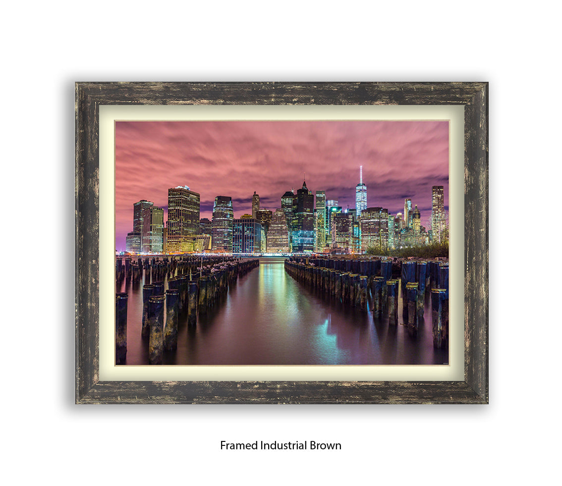 NYC Manhattan Skyline Groins Assaf Frank Art Print