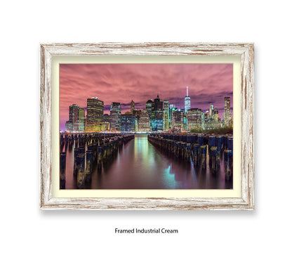 NYC Manhattan Skyline Groins Assaf Frank Art Print