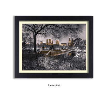 NYC Central Park With Manhattan Skyline Assaf Frank Art Print