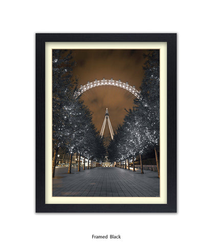 London Eye Sparkling Millenium Avenue Assaf Frank Art Print