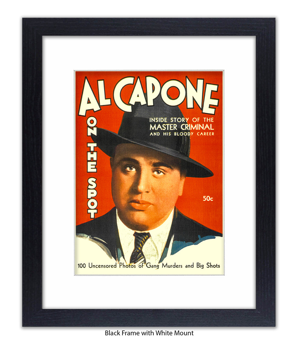 Al Capone On The Spot Art Print