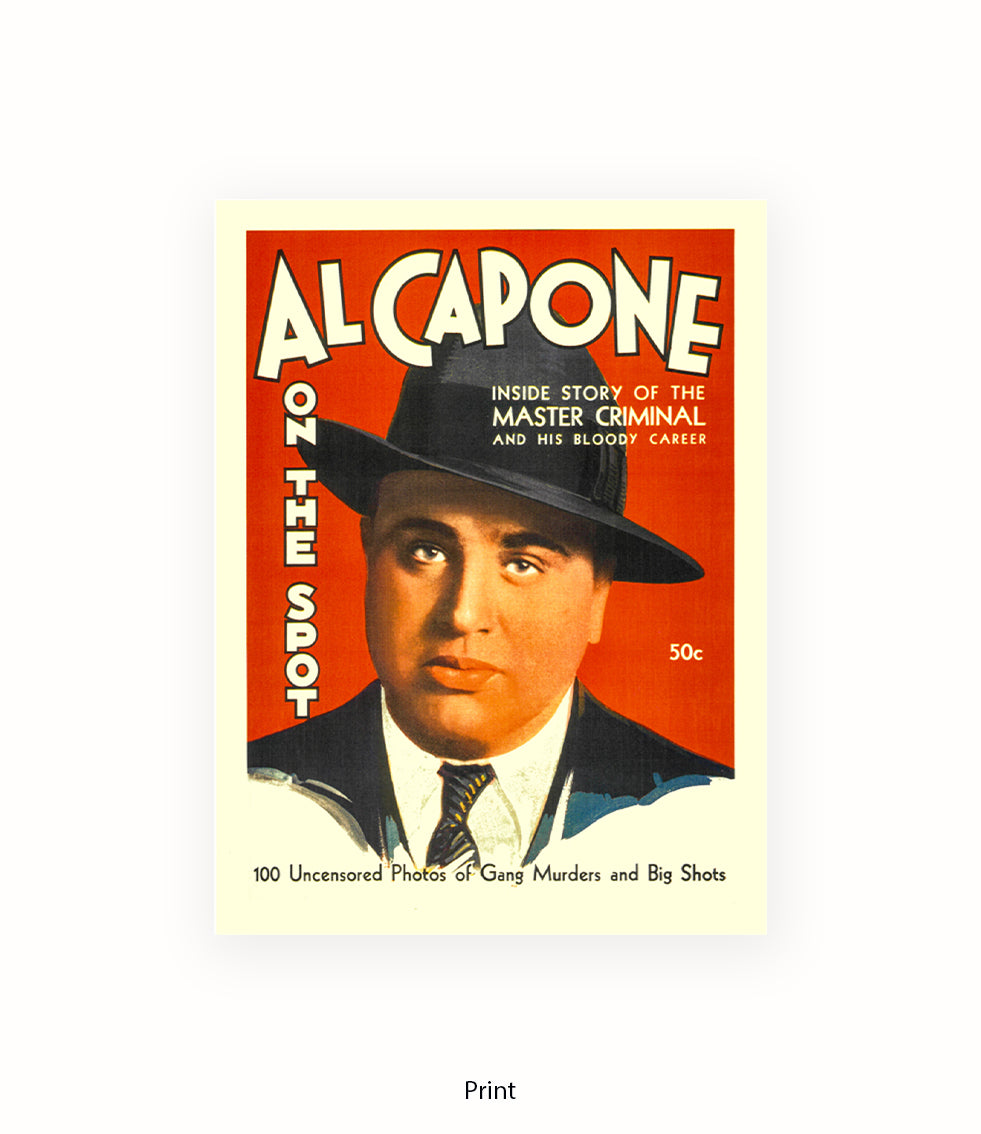 Al Capone On The Spot Art Print