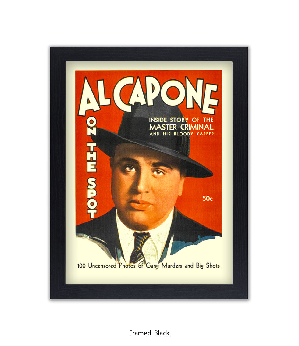 Al Capone On The Spot Art Print