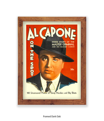 Al Capone On The Spot Art Print