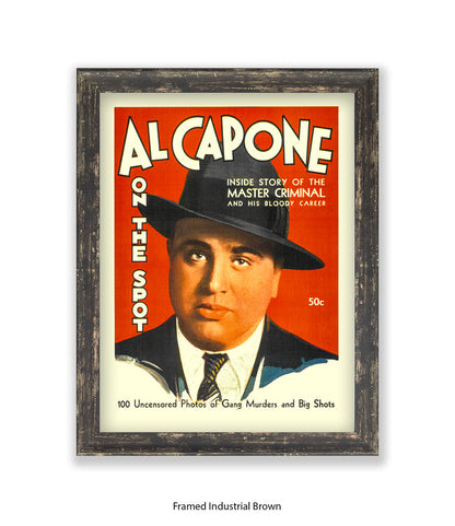 Al Capone On The Spot Art Print