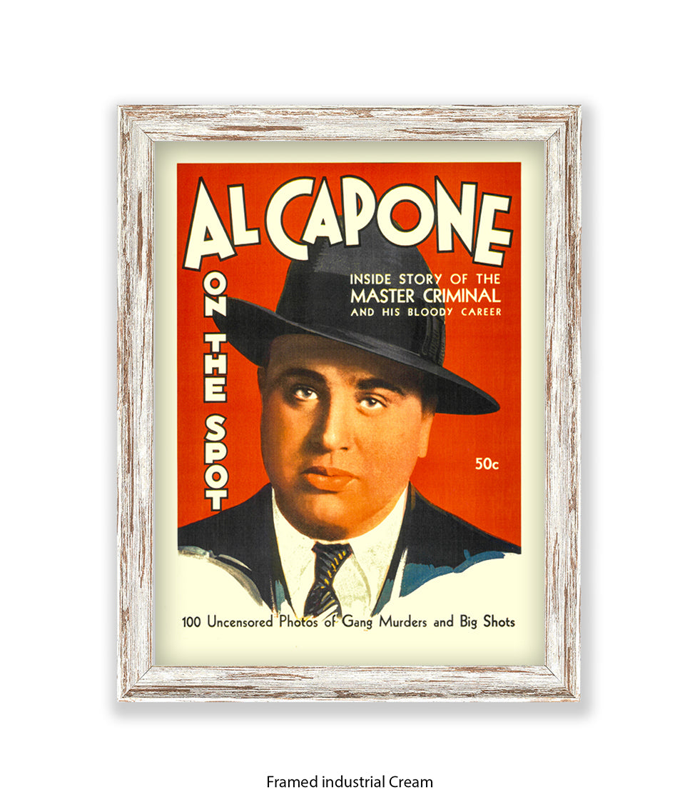 Al Capone On The Spot Art Print