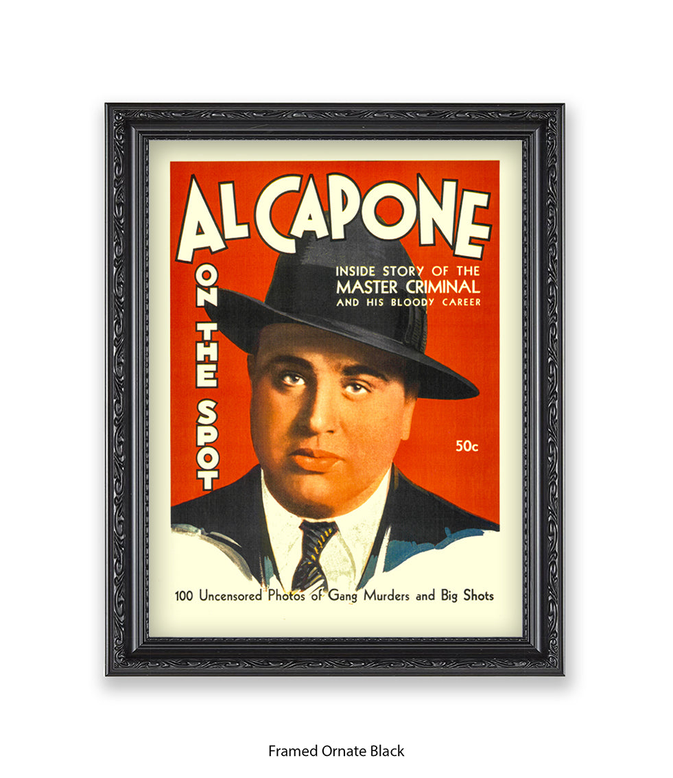 Al Capone On The Spot Art Print