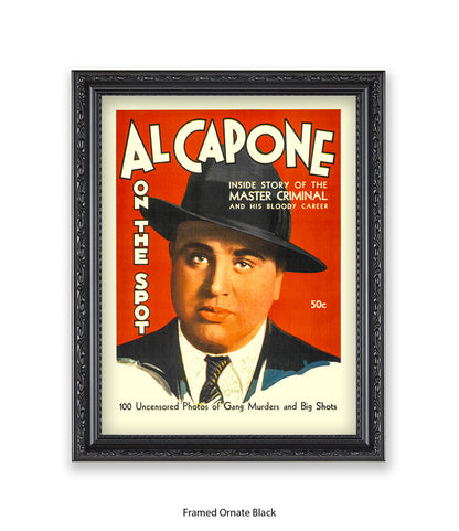 Al Capone On The Spot Art Print